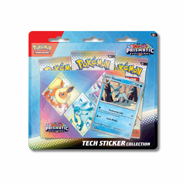 Pokémon TCG: Prismatic Evolutions - Glaceon Tech Sticker Collection