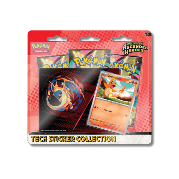 Pokémon TCG: Mega Evolution - Ascended Heroes - Tech Sticker Collection - Charmander/Mega Charizard Y