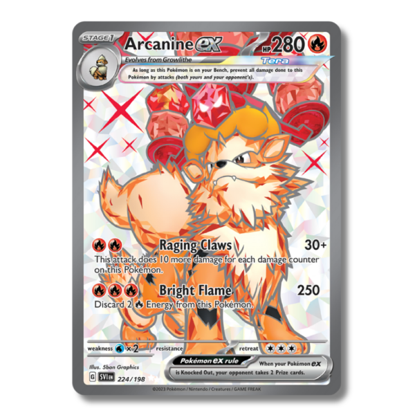 Arcanine ex (SVI 224) - Scarlet & Violet